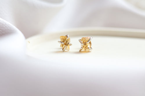 Aretes Citrino Raw