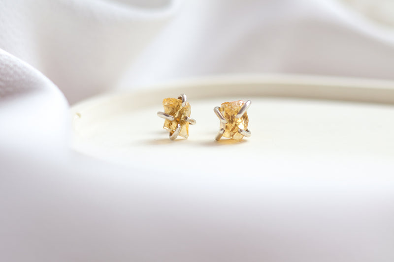 Aretes Citrino Raw