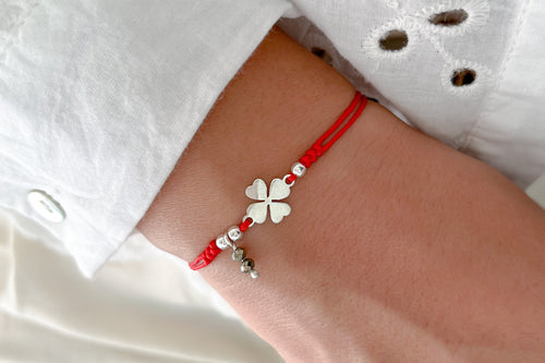 Pulsera Trebol Pirita