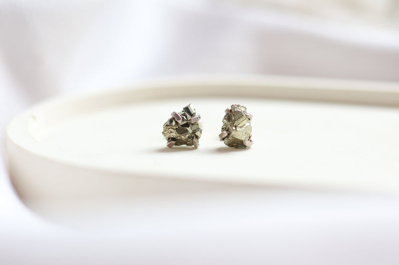 Aretes Pirita Raw