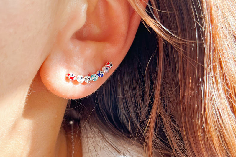 Aretes ojo turco